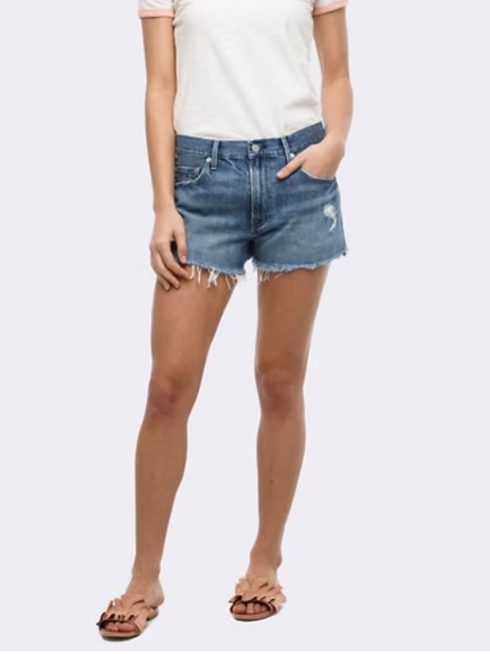 Able Cut Off Jean Shorts